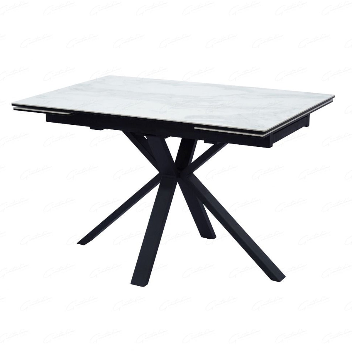 Ceramic Dining Table for 4 to 6 People Extending - Amari