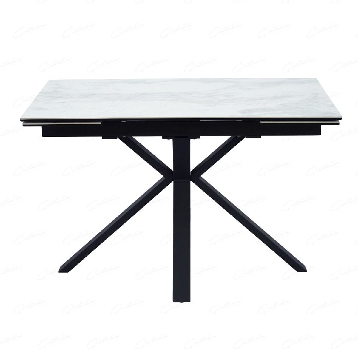 Ceramic Dining Table for 4 to 6 People Extending - Amari