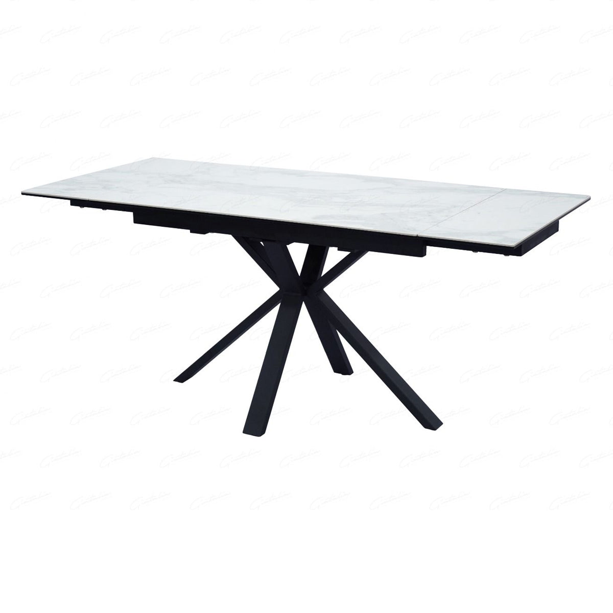 Ceramic Dining Table for 4 to 6 People Extending - Amari