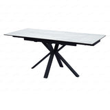 Ceramic Dining Table for 4 to 6 People Extending - Amari