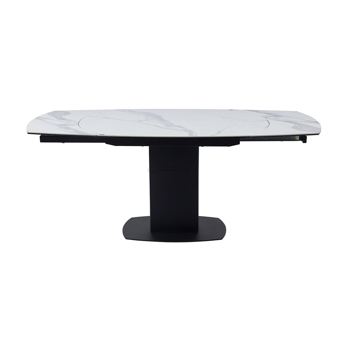 Ceramic Dining Table for 4 to 6 People Extending With Swivel Function - Ritz