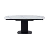 Ceramic Dining Table for 4 to 6 People Extending With Swivel Function - Ritz