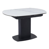 Ceramic Dining Table for 4 to 6 People Extending With Swivel Function - Ritz