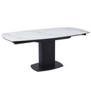 Ceramic Dining Table for 4 to 6 People Extending With Swivel Function - Ritz