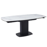 Ceramic Dining Table for 4 to 6 People Extending With Swivel Function - Ritz