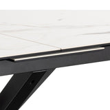Ceramic Dining Table for 6 to 8 People 168cm Wide Extending - Heaven