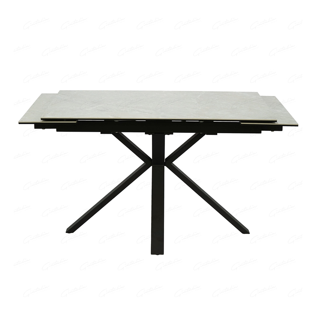 Ceramic Dining Table for 6 to 8 People Extending - Amari