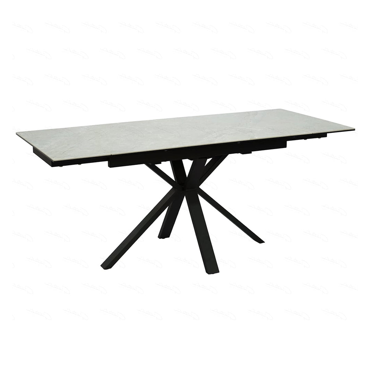 Ceramic Dining Table for 6 to 8 People Extending - Amari