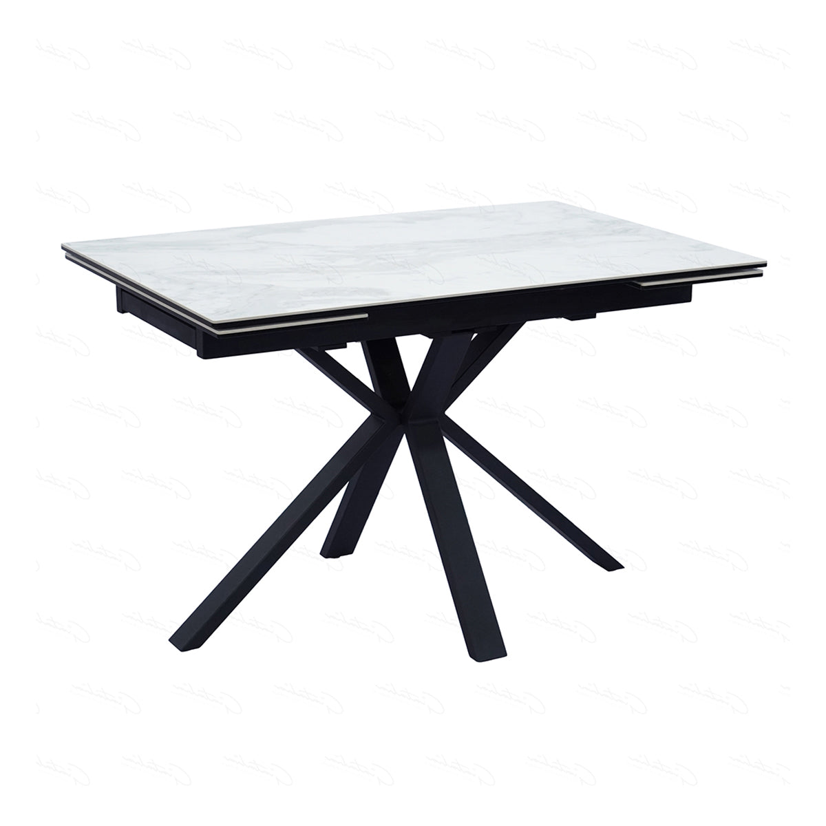 Ceramic Dining Table for 6 to 8 People Extending - Amari
