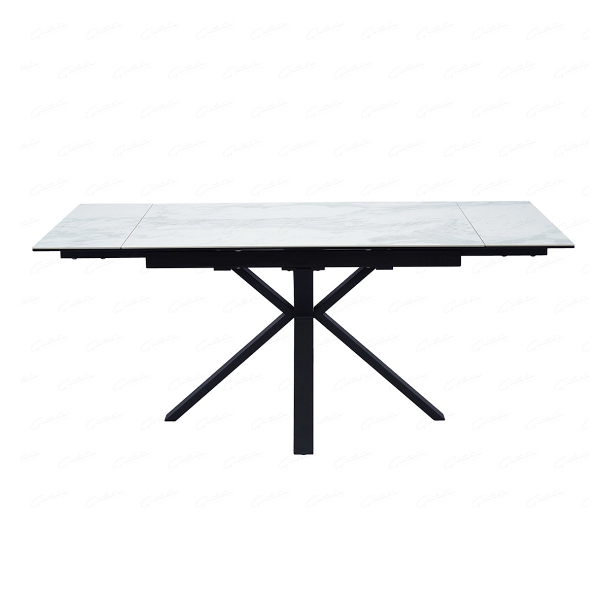 Ceramic Dining Table for 6 to 8 People Extending - Amari