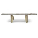Ceramic Dining Table for 6 to 8 People Extending in Italian Earth Vein - Palazzo