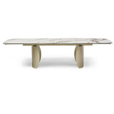 Ceramic Dining Table for 6 to 8 People Extending in Italian Earth Vein - Palazzo