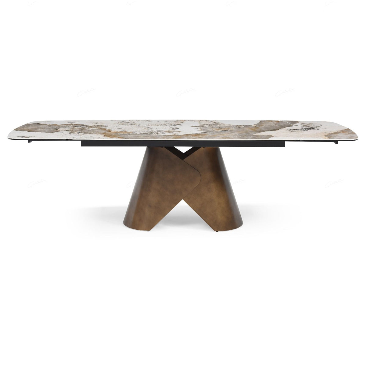 Ceramic Dining Table for 6 to 8 People Extending in Italian Pandora - Feretti
