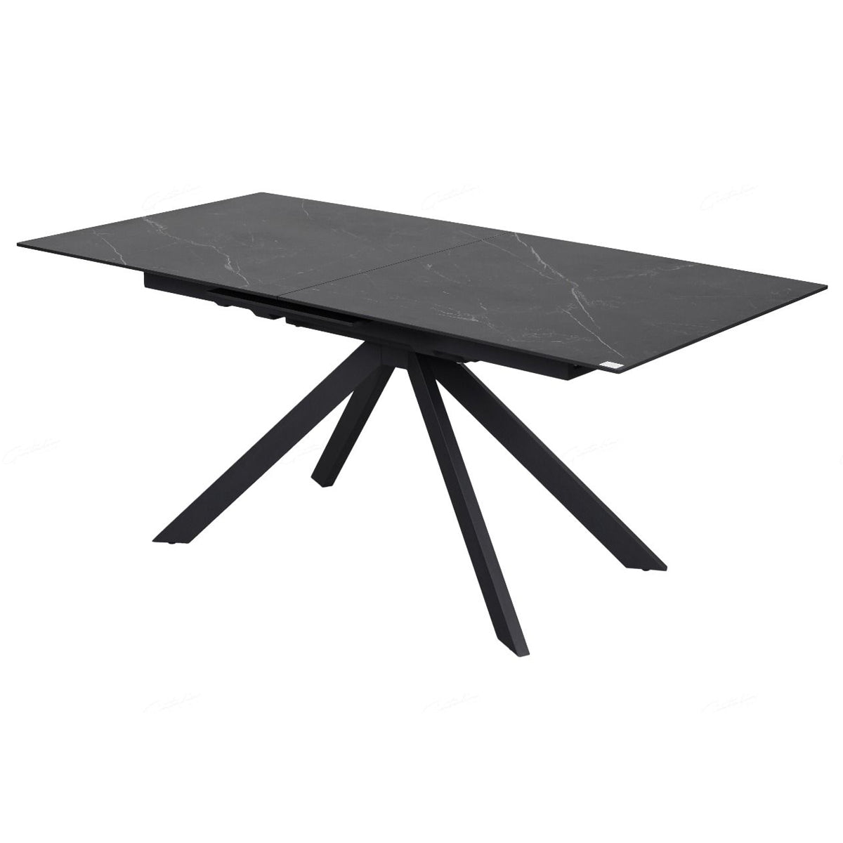 Ceramic Dining Table for 6 to 8 People Extending in White Vein - Rossa