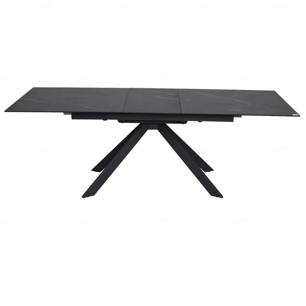 Ceramic Dining Table for 6 to 8 People Extending in White Vein - Rossa