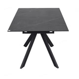 Ceramic Dining Table for 6 to 8 People Extending in White Vein - Rossa