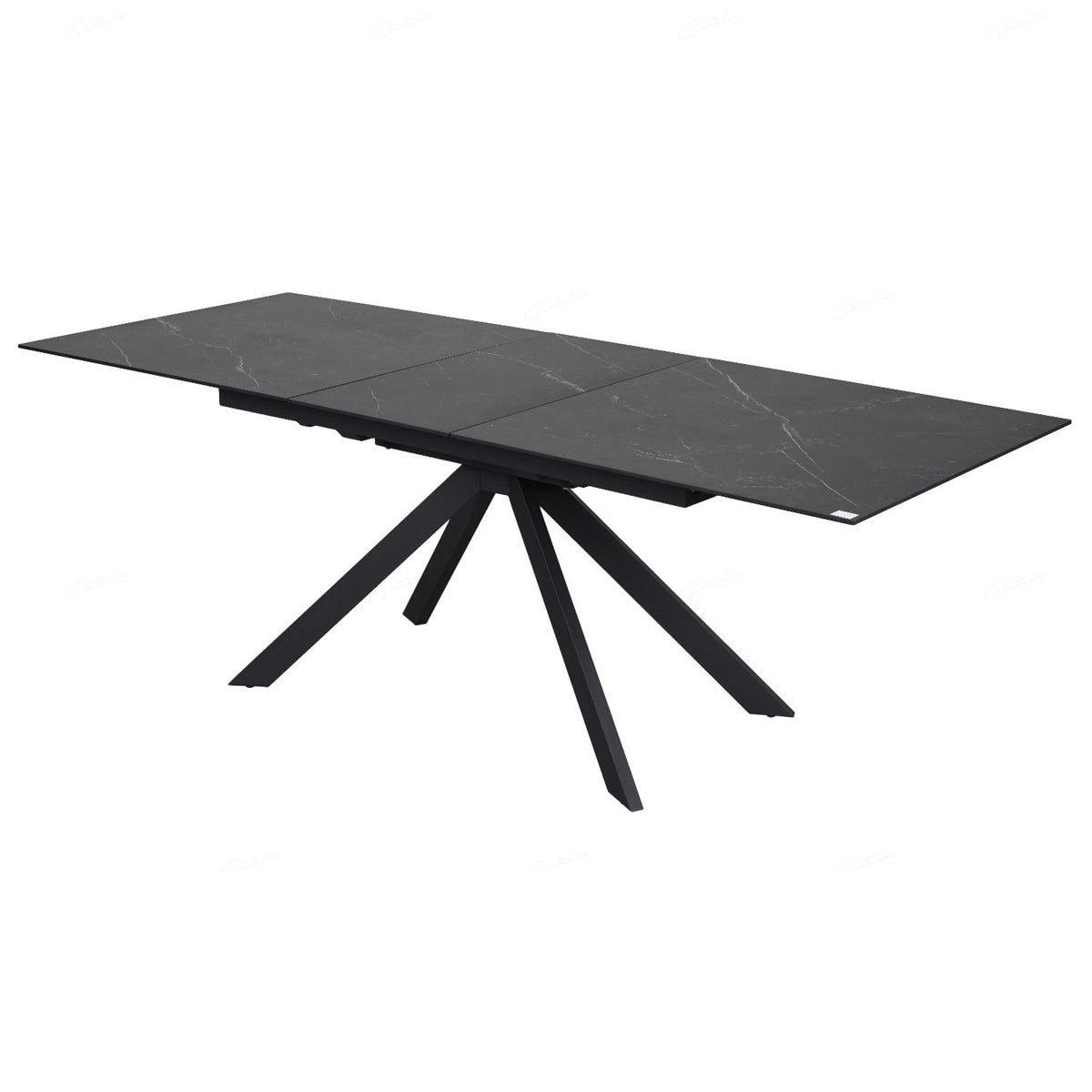 Ceramic Dining Table for 6 to 8 People Extending in White Vein - Rossa