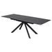 Ceramic Dining Table 225cm Wide for 6 to 8 People Extending in White Vein - Rossa