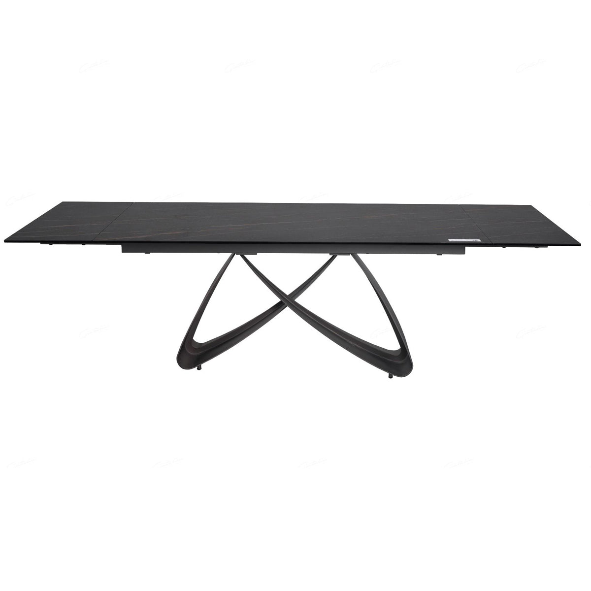 Ceramic Dining Table for 6 to 8 People in Sunset Gold Vein - Serpenti