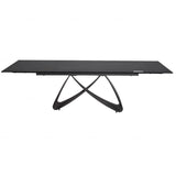 Ceramic Dining Table for 6 to 8 People in Sunset Gold Vein - Serpenti