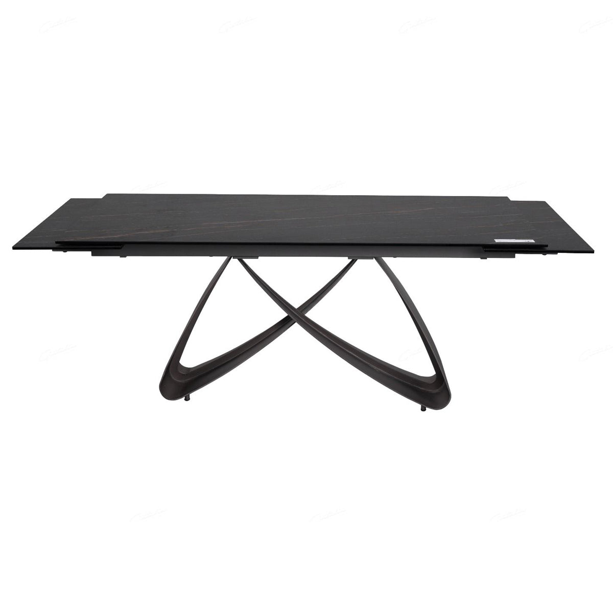 Ceramic Dining Table for 6 to 8 People in Sunset Gold Vein - Serpenti