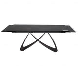 Ceramic Dining Table for 6 to 8 People in Sunset Gold Vein - Serpenti