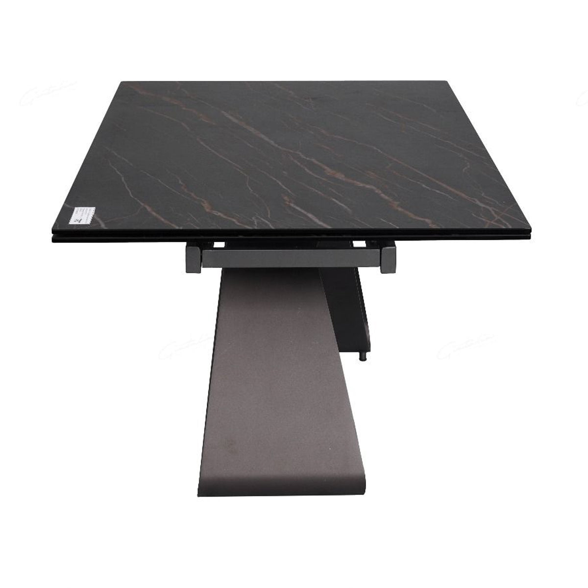 Ceramic Dining Table for 6 to 8 People in Sunset Gold Vein - Serpenti