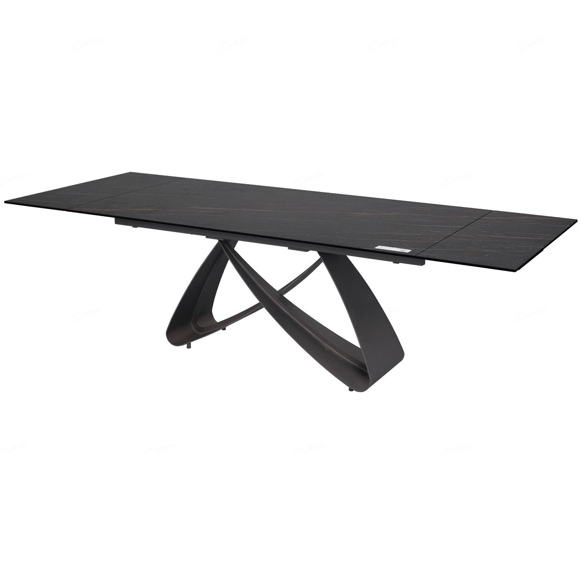 Ceramic Dining Table for 6 to 8 People in Sunset Gold Vein - Serpenti