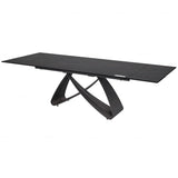 Ceramic Dining Table for 6 to 8 People in Sunset Gold Vein - Serpenti