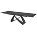 Ceramic Dining Table 260cm Wide for 6 to 8 People in Sunset Gold Vein - Serpenti