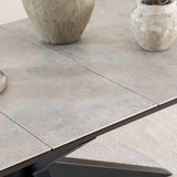 Ceramic Dining Table for 8 to 10 People 200cm Wide Extending - Heaven