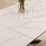 Ceramic Dining Table for 8 to 10 People 200cm Wide Extending - Heaven