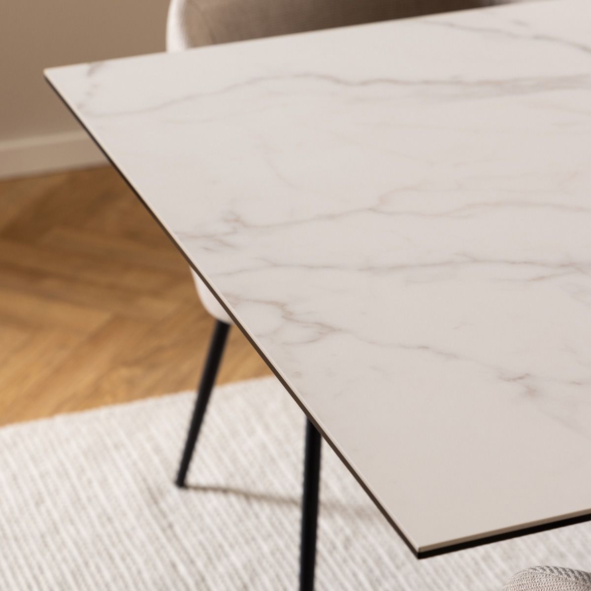 Ceramic Dining Table for 8 to 10 People 200cm Wide Extending - Heaven