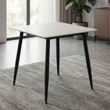 Ceramic Dining Table 80cm Wide Square for 2 to 4 People - Monaco