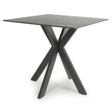 Ceramic Dining Table 80cm Wide Square for 2 to 4 People - Tokyo