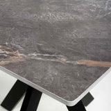 Ceramic Dining Table 80cm Wide Square for 2 to 4 People - Tokyo