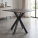 Ceramic Dining Table 80cm Wide Square for 2 to 4 People - Tokyo