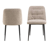 Ceramic Dining Table in Brown With 4 Brooke Dining Chairs - Wicklow