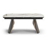 Ceramic Dining Table Extending in Curved Shape for 8 to 10 People - Fidenza