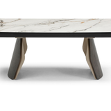 Ceramic Dining Table Extending in Curved Shape for 8 to 10 People - Fidenza