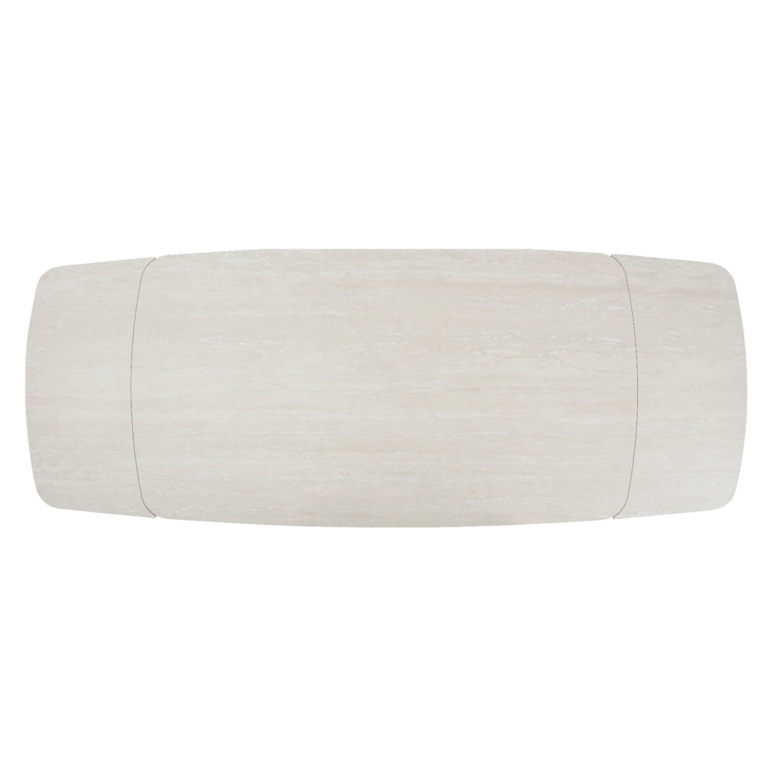 Ceramic Dining Table Extending in Curved Shape for 8 to 10 People - Ginevra