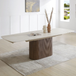 Ceramic Dining Table 260cm Wide Extending in Curved Shape for 8 to 10 People - Ginevra