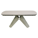 Ceramic Dining Table Extending in Rectangular for 12 People - Leoni