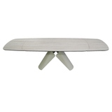 Ceramic Dining Table Extending in Rectangular for 12 People - Leoni