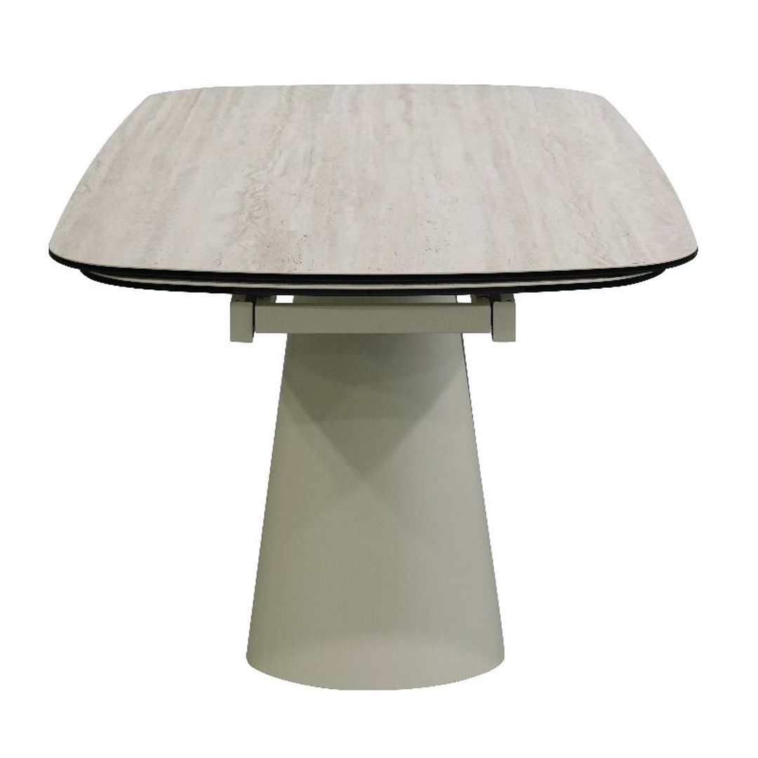 Ceramic Dining Table Extending in Rectangular for 12 People - Leoni