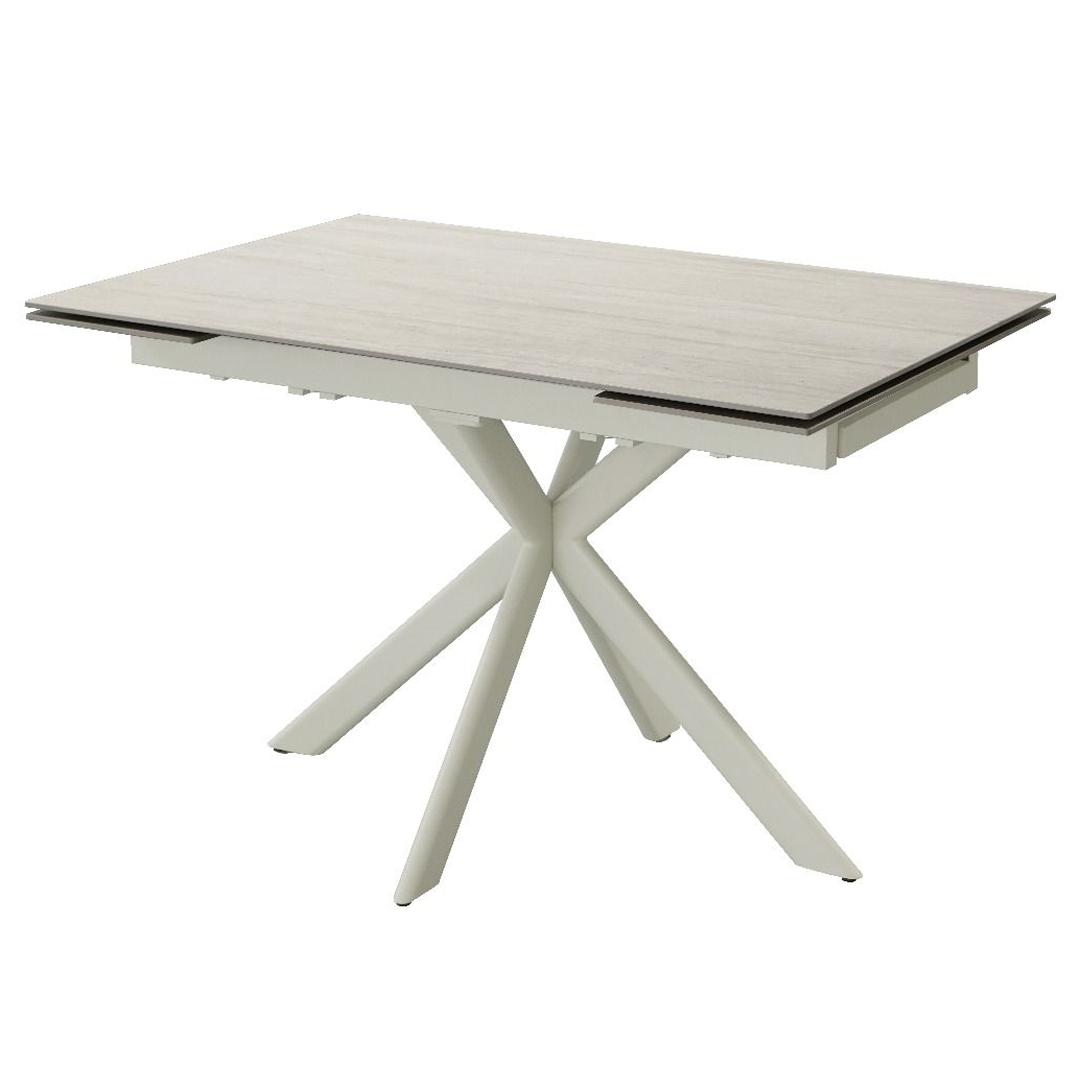 Ceramic Dining Table Extending in Rectangular for 6 to 8 People - Lucia