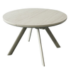Ceramic Dining Table Extending in Round for 4 to 6 People - Orbita