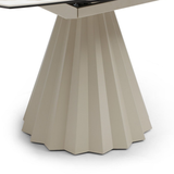Ceramic Dining Table Extending in Round for 8 People - Skye