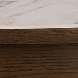 Ceramic Dining Table for 4 People 120cm Wide Round - Southampton