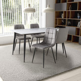 Ceramic Dining Table for 4 People 160cm Wide Rectangular - Monaco